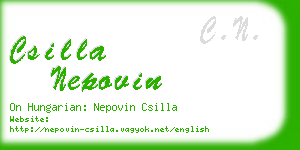 csilla nepovin business card